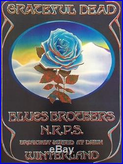 Grateful Dead Blues Brothers 1978 Winterland New Years Mouse Kelley Poster