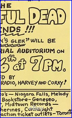 Grateful Dead Buffalo Memorial Auditorium 1973 Concert Poster