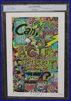 Grateful Dead Can You Pass the Acid Test Hartweg 2012 Poster Signed Chris Burris