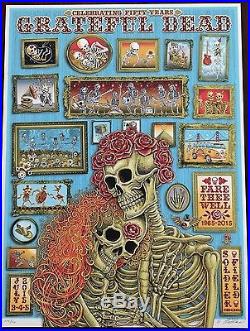 Grateful Dead Chicago 2015 EMEK poster Fare Thee Well 104/150 GD50