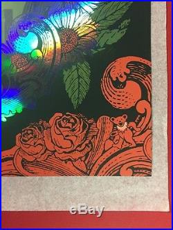 Grateful Dead Chicago Poster Gd50 Status Serigraph Print Foil Variant Green Red