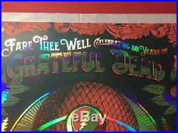 Grateful Dead Chicago Poster Gd50 Status Serigraph Print Foil Variant Green Red