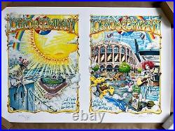 Grateful Dead & Co Poster Citi Field 2022 Uncut Aj Masthay /60 Signed Doodle