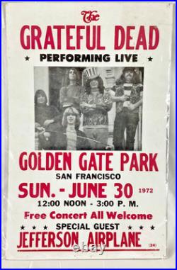 Grateful Dead Collection 4 LTD Edition Bears-Golden Gate Park 1972 Poster