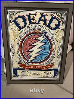 Grateful Dead & Company 2016 summer tour VIP print framed