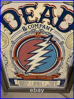 Grateful Dead & Company 2016 summer tour VIP print framed