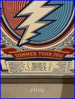 Grateful Dead & Company 2016 summer tour VIP print framed