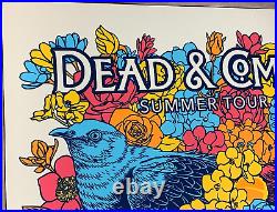 Grateful Dead & Company 2018 Summer Tour Skull & Flowers Poster Signed/numbered