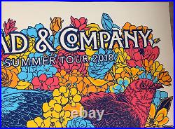 Grateful Dead & Company 2018 Summer Tour Skull & Flowers Poster Signed/numbered