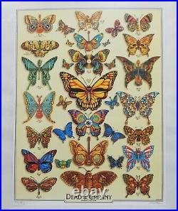 Grateful Dead & Company 2019 Butterfly Poster Vip Tour Emek Signed & Numbered