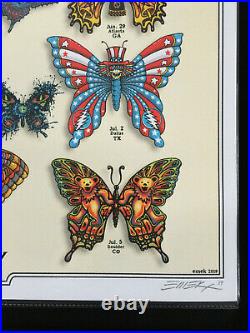 Grateful Dead & Company 2019 Butterfly Poster Vip Tour Emek Signed & Numbered