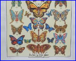 Grateful Dead & Company 2019 Butterfly Poster Vip Tour Emek Signed & Numbered