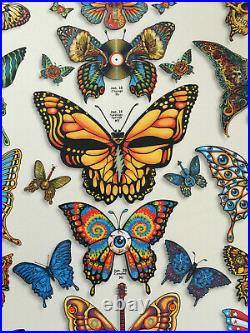 Grateful Dead & Company 2019 Butterfly Poster Vip Tour Emek Signed & Numbered