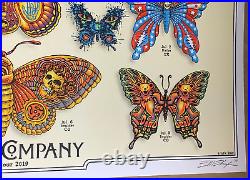 Grateful Dead & Company 2019 Summer Tour Wild Butterflies Poster Signed/numbered