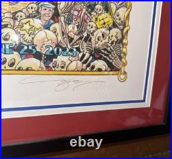 Grateful Dead & Company Framed 2023 Fenway Poster Uncut 6/24/25 XX/50 Masthay