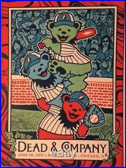 Grateful Dead & Company Wrigley Chicago 6/30/2017 NUMBERED POSTER 482/750 GIGART