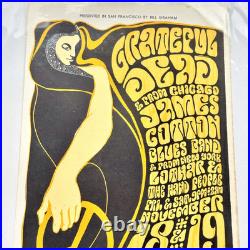 Grateful Dead Concert Postcard BG-38 1966 Wes Wilson Fillmore Auditorium