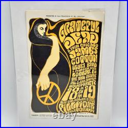 Grateful Dead Concert Postcard BG-38 1966 Wes Wilson Fillmore Auditorium