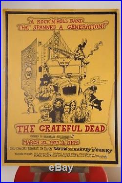 Grateful Dead Concert Poster 1973 Buffalo, NY (Jerry Garcia Harvey Weinstein)