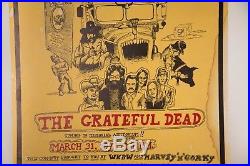 Grateful Dead Concert Poster 1973 Buffalo, NY (Jerry Garcia Harvey Weinstein)