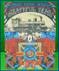 Grateful Dead Concert Poster Fare Thee Well GD50 Santa Clara TRAIN