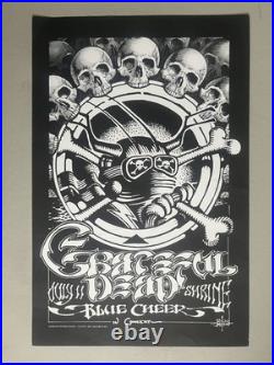 Grateful Dead Concert Poster Los Angeles 1968 Rick Griffin Blue Cheer