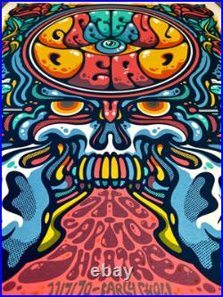 Grateful Dead Coral Variant Poster 1970 Capitol Theatre x/75 Millward Original