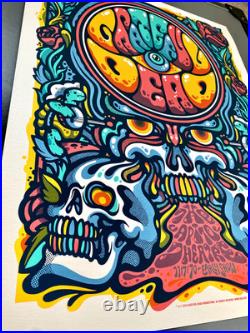 Grateful Dead Coral Variant Poster 1970 Capitol Theatre x/75 Millward Original