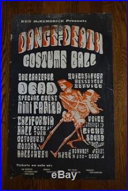 Grateful Dead Dance of Death Costume Ball Poster 1966 AOR 2.143 Acid Test