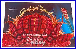 Grateful Dead Dave Matthews Band Las Vegas 1995 Original Concert Poster