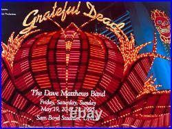 Grateful Dead Dave Matthews Band Las Vegas 1995 Original Concert Poster