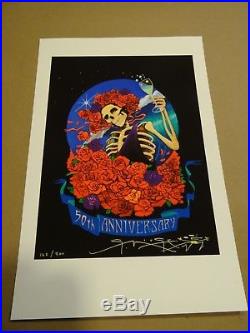 Grateful Dead, Dead 50 Poster Print, Stanley Mouse, Signed, #162/500, Only Ed