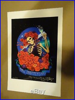 Grateful Dead, Dead 50 Poster Print, Stanley Mouse, Signed, #162/500, Only Ed