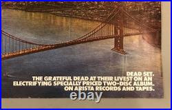 Grateful Dead Dead Set Arista Records Original Promotional Poster 1981 Copyright