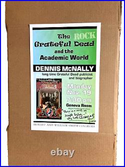 Grateful Dead Dennis McNally Academic Lecture Poster, Autographed