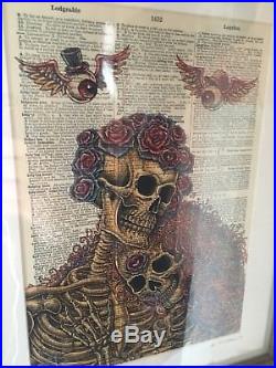 Grateful Dead Dictionary Couple by Emek 2nd Edition Poster Print Fare Thee Well