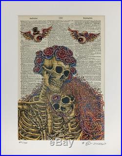 Grateful Dead Dictionary Couple by Emek Second Edition Poster Fare Thee Well