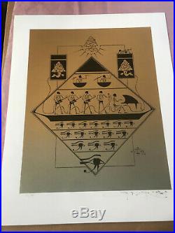 Grateful Dead Egypt 1978 Stanley Mouse Signed No252/350 MINT & OUT OF PRINT