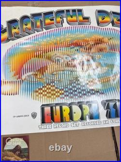 Grateful Dead Europe'72 ORIGINAL Record Poster Promo Mouse Studios Warner Bros