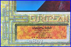 Grateful Dead European Tour 1978 Rainbow Theater Egypt Concert Poster