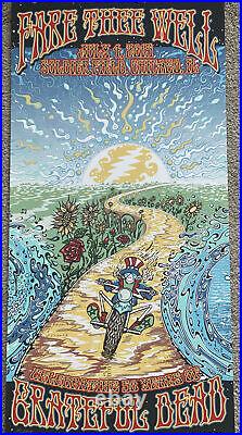 Grateful Dead FARE THEE WELL posters Chicago Soldier Field Mike DuBois Foil