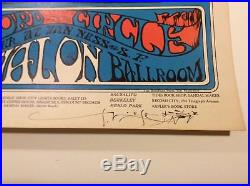 Grateful Dead FD-26 Avalon Ballroom Poster 1966 signed RARE