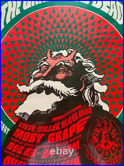 Grateful Dead FD-40 Family Dog Poster 1966 Steve Miller Band with Hippie Santa b