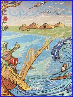 Grateful Dead FTW 50th Poster Fare Thee Well Print 2015 Mike Dubois Sign #/2015