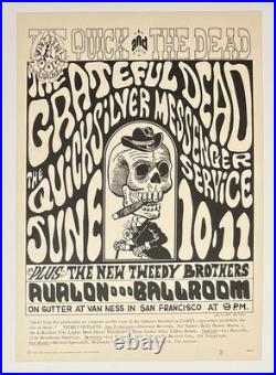 Grateful Dead Family Dog Poster 20x14 Avalon Quicksilver FD 12-2 June 10/11