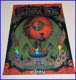 Grateful Dead Fare The Well GD50 Soldier Field Chicago 2015 Poster FOIL Sold Out