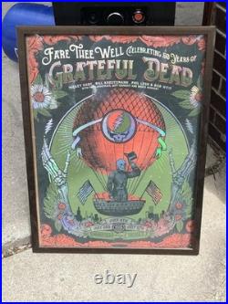 Grateful Dead Fare Thee Well 2015 Foil Poster Soldier Field Chicago #1720/2000