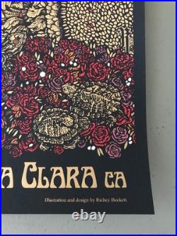 Grateful Dead Fare Thee Well 2015 Santa Clara CA 1st Edition Poster Beckett Mint
