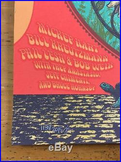 Grateful Dead/Fare Thee Well 2015 Status Serigraph Poster Santa Clara, CA Levi