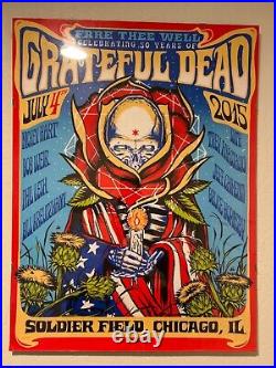 Grateful Dead'Fare Thee Well' 3 Poster Triptych Set! NEW IN TUBE